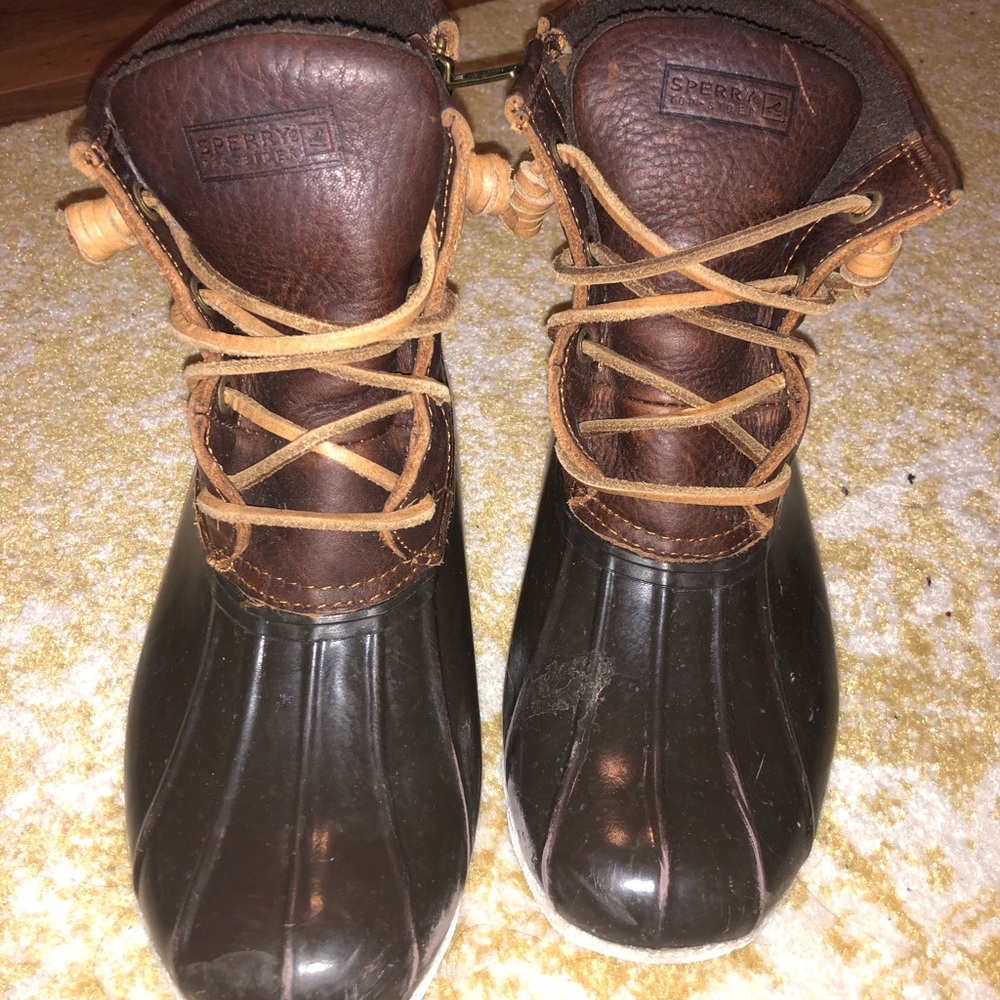 Sperry bean boots. Worn twice.